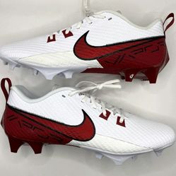 Brand New Nike Vapor Edge Speed 360 2 White Crimson Red Football Cleats Men Size 12