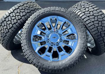 2026 22" Rims Wheels 35" Tires 8x180 GMC Sierra HD Chevy Silverado 2500 3500
