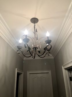 Chandelier with 6 matching wall sconces