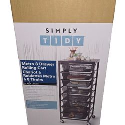 Simply Tidy Metro 8 Drawer Rolling Cart