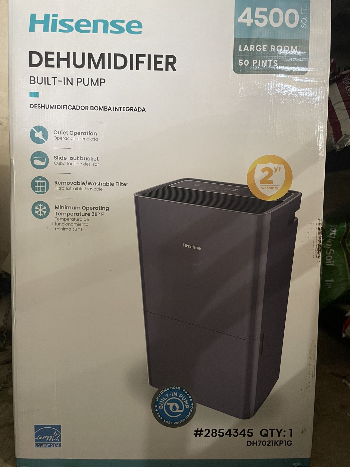 50 Pint Dehumidifier 