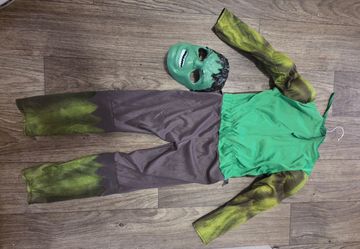 Kids Hulk Halloween Costume with Mask