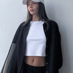 Oakandfort Black Button Up 