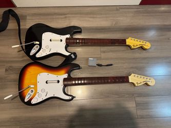Rock Band Fender Stratocaster Guitar Controllers – Lot of 2
