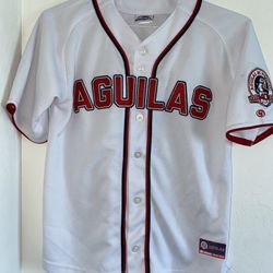 Aguilas De Mexicali 40th Anniversary Youth White Jersey Official Product Elsiglo