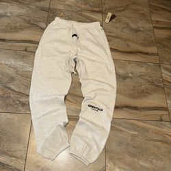 Light Oatmeal Essentials Sweat Pants Size Large