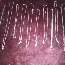 Long Box  Italian Silver Chains 16 18 20 24 In