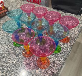 11 Plastic Margarita Glasses