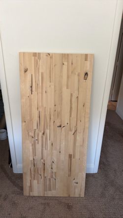 6’ Solid Birch Desktop Countertop- Make me an offer!
