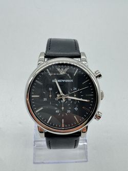 Emporio Armani Luigi AR1828 Men’s 45mm Quartz Chronograph Watch New Battery