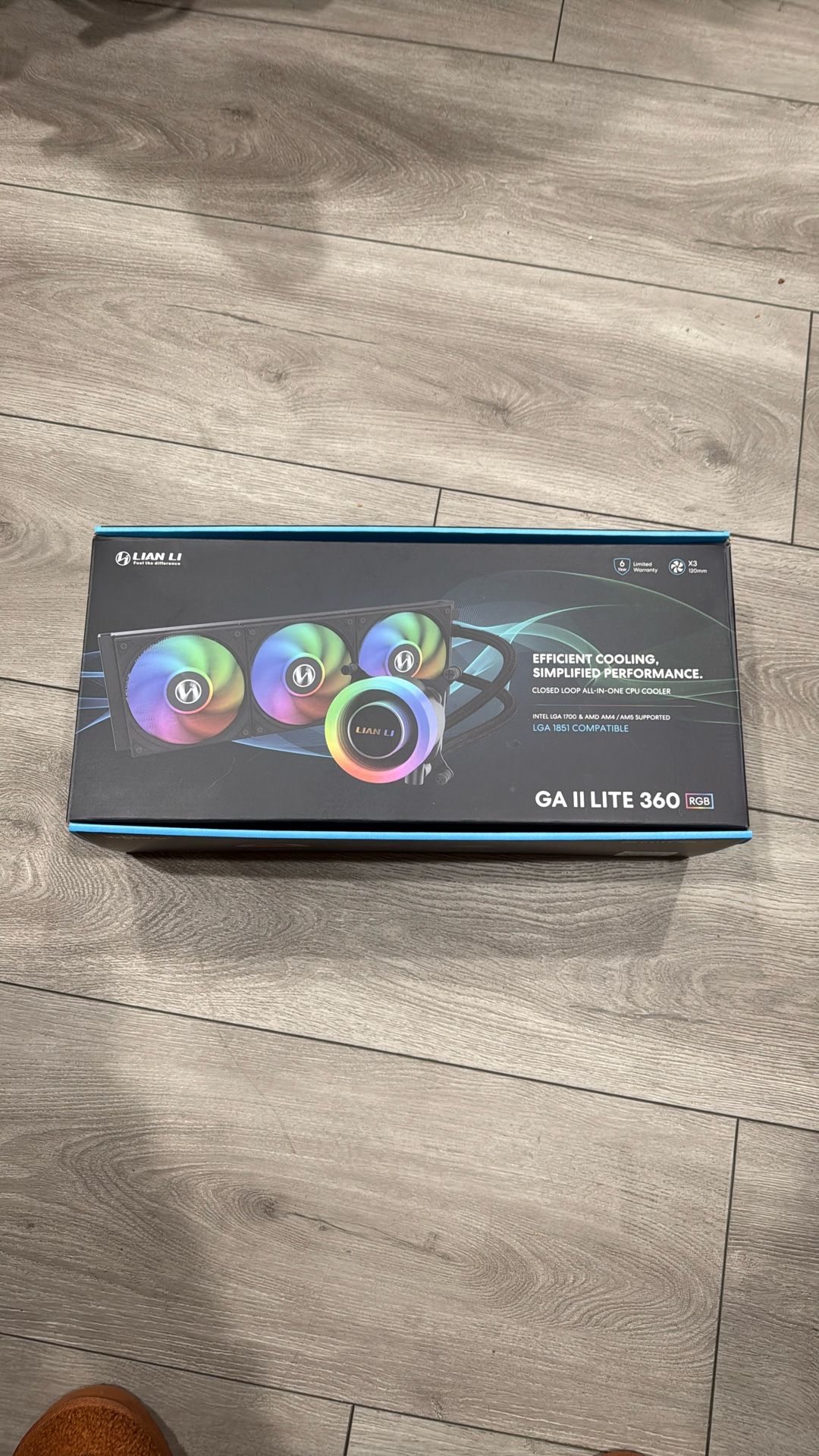 Liam-Li 360 Closed Loop AIO CPU cooler And 120 And 240mm Case Fans 