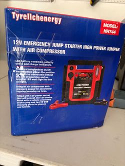 Tyrellchenergy 12V Jump Starter with Air Compressor