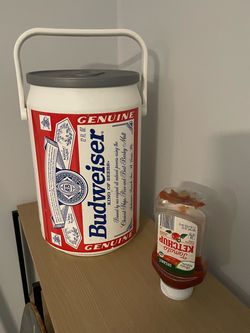 Budweiser Can-Shaped Cooler with Handle vintage 1998