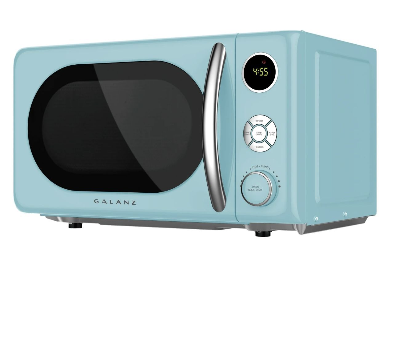 Galanz Retro Microwave Oven 0.7 Cu Ft – Bebop Blue, 700W