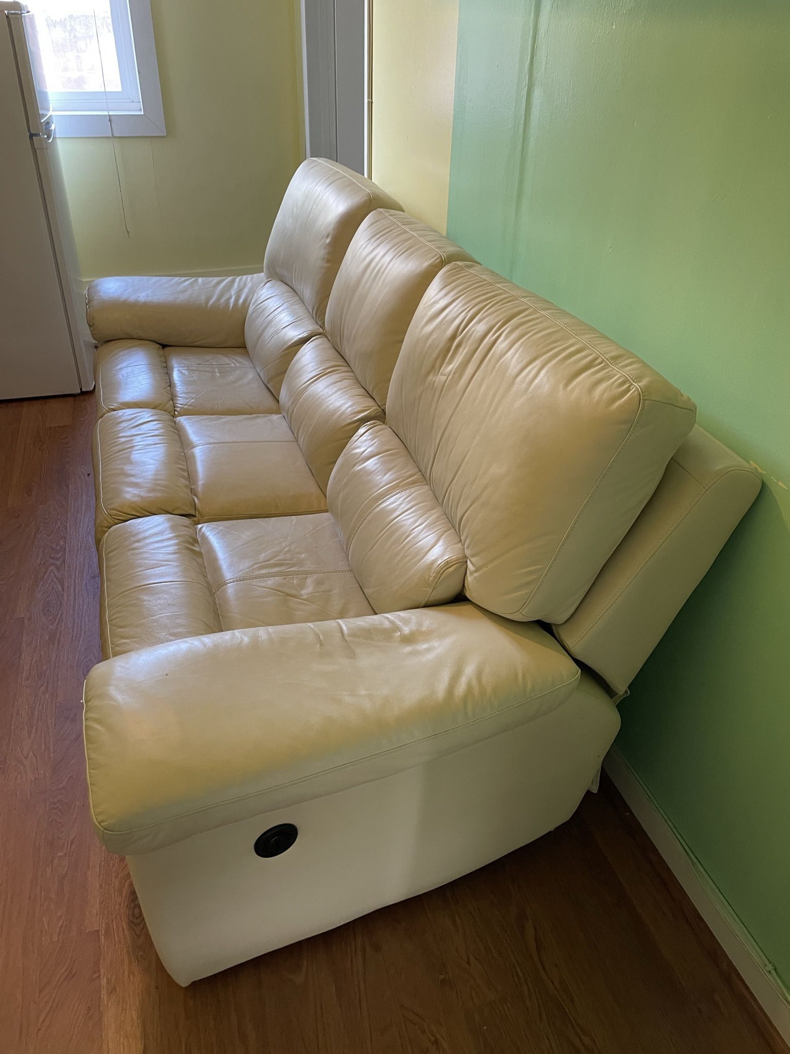 White Leather Couch