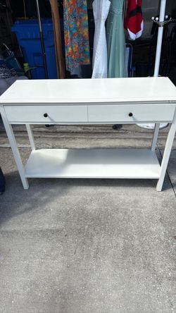 Entryway white table