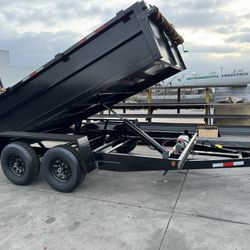 New 12x8x2 Dump Trailer 2ft Tall  