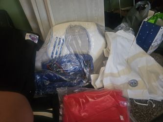 WTF Adidas Originals TAEKWONDO BODY PROTECTOR 3 Size: Large Padded Chest Guard With Gee In White And Another In Red And Then One In Black W/ Shin Pads