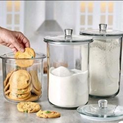 Anchor Hocking Good Sunday Jar Glass Storage 3 Pack