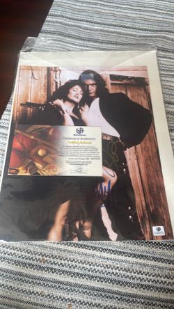 Signed Salma Hayek and Antonio Banderas picture
