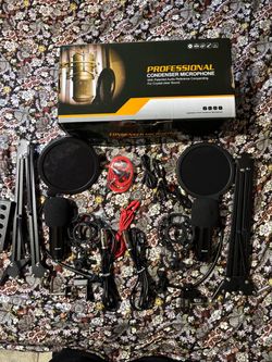 Professional condenser microphone with patented audio reference companding for crystal clear sound