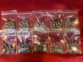 10 Troy Oz Sterling Silver 925 Beads & Findings Lot – New & Tested