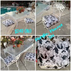 wrought Iron Table and 4 chairs