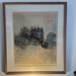 "Ciel Transparent" Etching by Shoichi Hasegawa 1970s