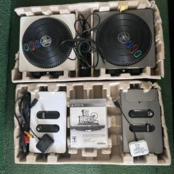 DJ Hero And DJ Hero 2 PS3 Bundle - 2 Turntables, 1Game, And  2 Dongles