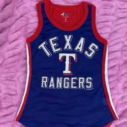 New! Texas Rangers Jersey Tank (Woman S)