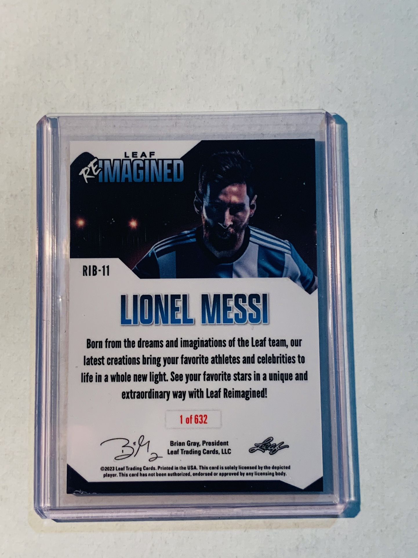 Lionel Messi Soccer Leaf Numbered Card for Sale in San Antonio, TX 