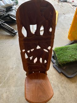 Hand carved African seat