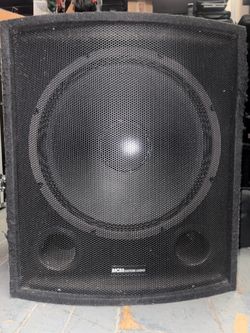 Pair of MCM Custom Audio 15" PA/DJ subwoofer