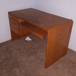 Computer Desk With Hutch - Wood