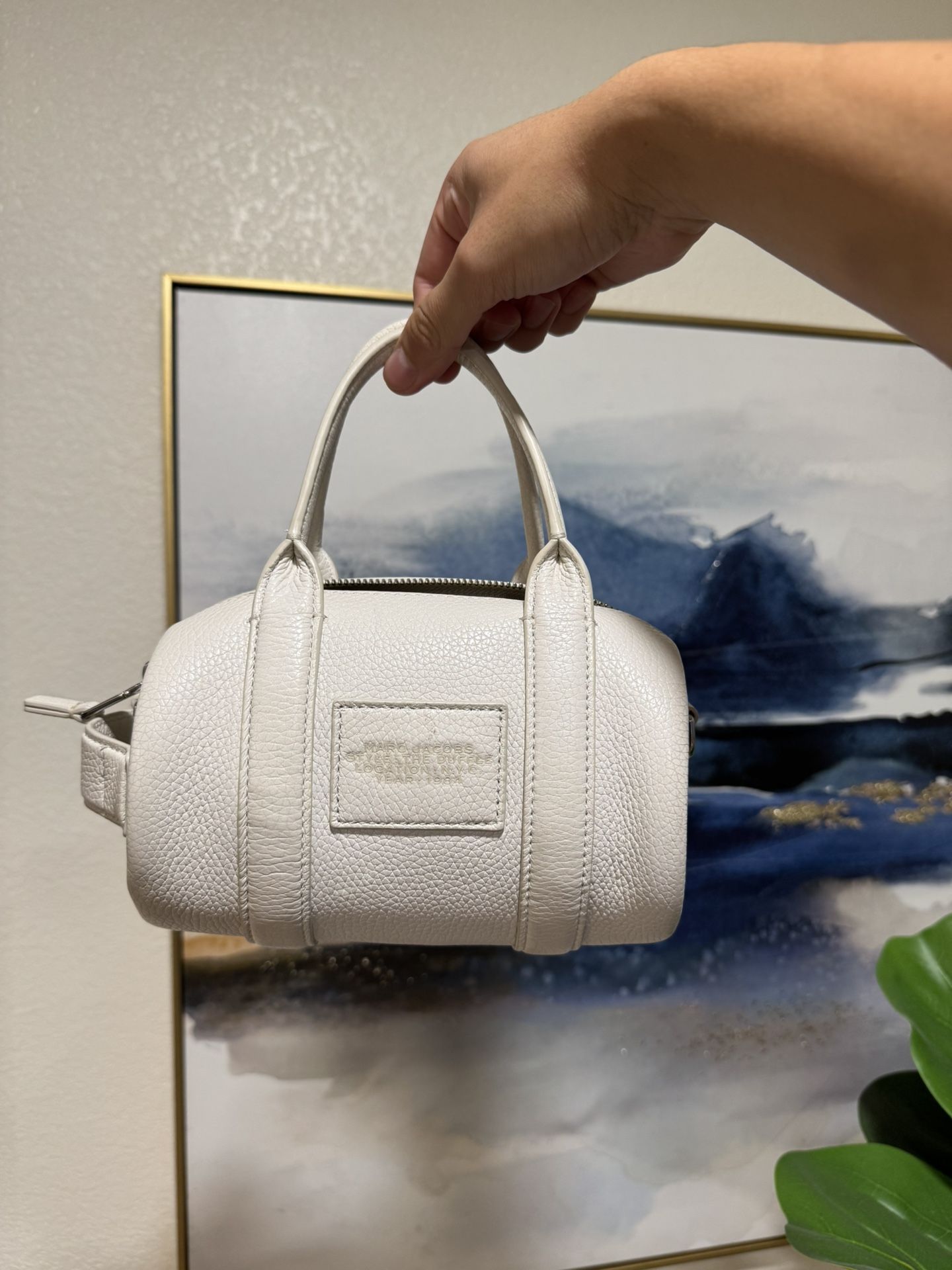 Marc Jacobs “The Duffle” Mini Bag – White Leather