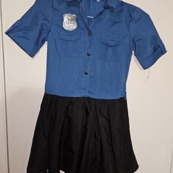 Girls large cop Halloween costume