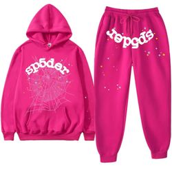 Sp5der Hoodie and Sweatpants Set