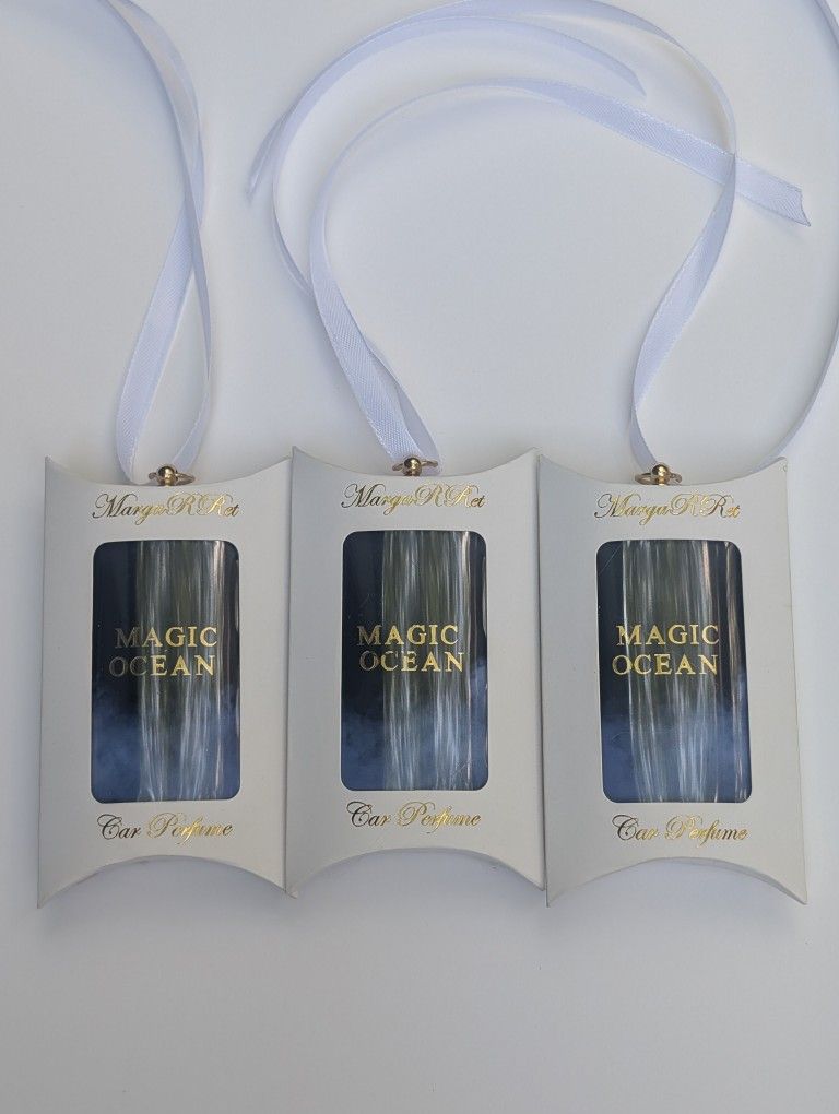 Car Perfume Scented Envelope Sachet Magic Ocean  Air Freshen MargaRRet Set of 33