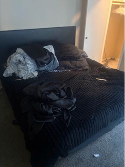 King size bed n head board and box springs