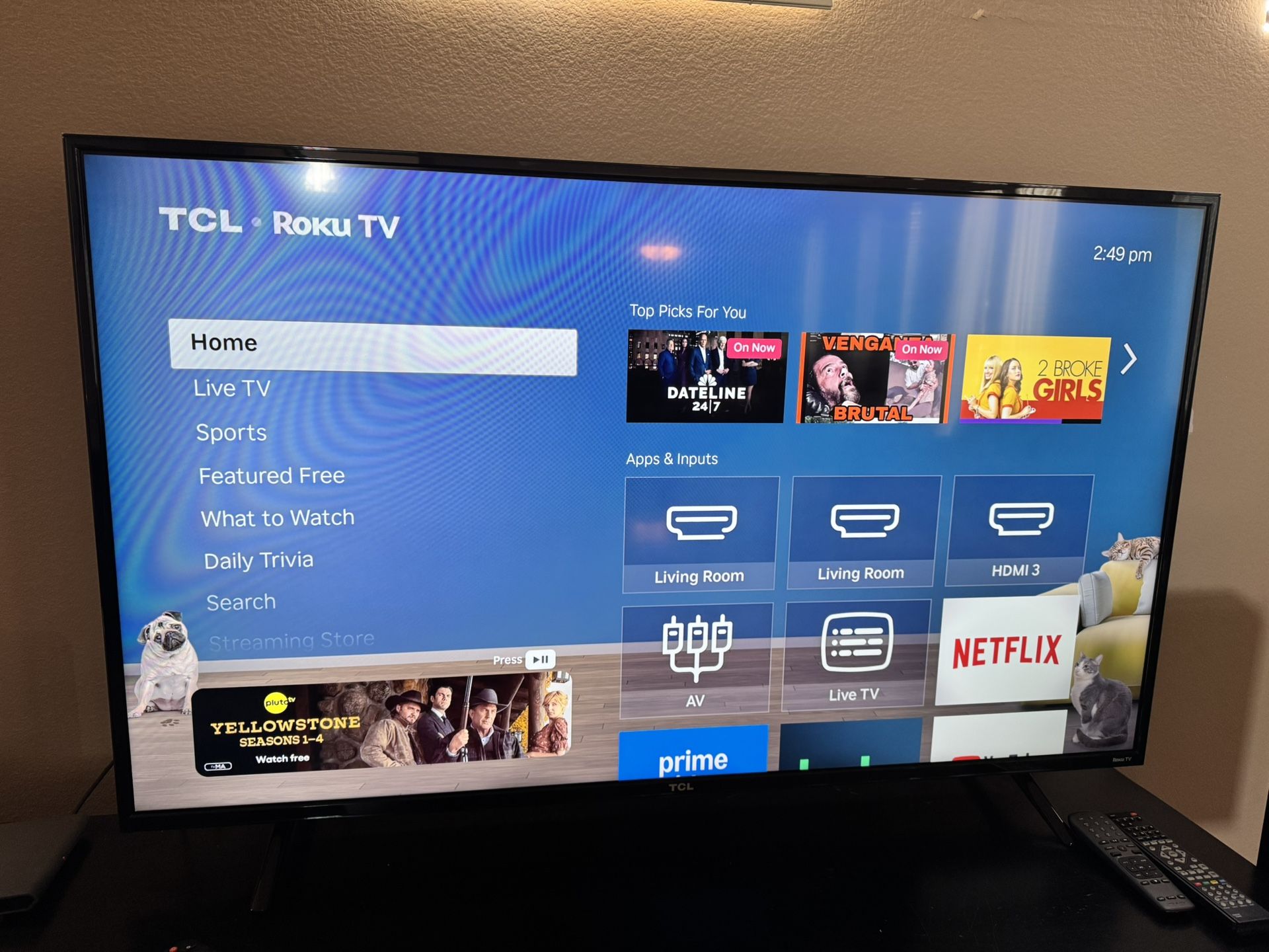 TCL 55” Class 4K Roku Smart LED TV