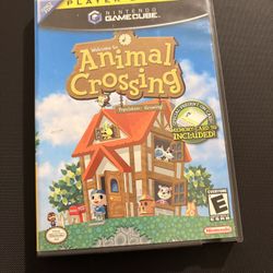 Nintendo GameCube Animal Crossing With Memory Card And Inserts