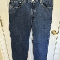 Levis 550 Mens Blue Jeans 38x32 Relaxed Fit Red Tag