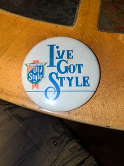 Heileman's Old Style Beer Pinback Button