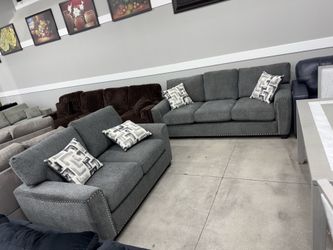 2pc Living Room Set 🩶 Grey Color