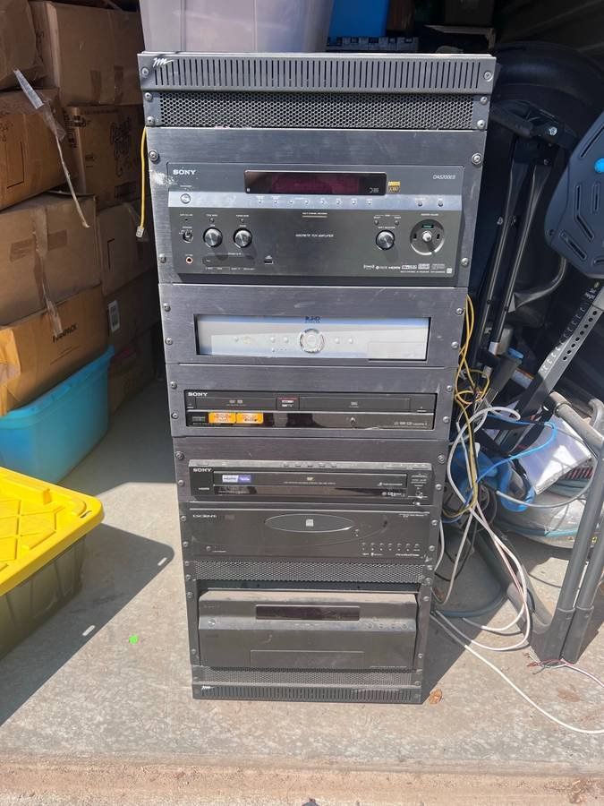 Home Theater Stereo Stack Rack Sony Escient