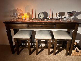 Pub table with chairs