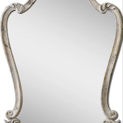 Uttermost Antique White Wall Mirror 36 X 22 