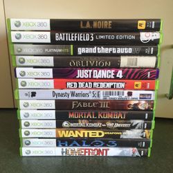 Xbox 360 various games
