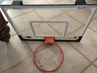 SKLZ pro mini XL Basketball Hoop 23x16 shatter resistant backboard