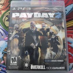 Payday 2 PlayStation 3/PS3 (Read Description)